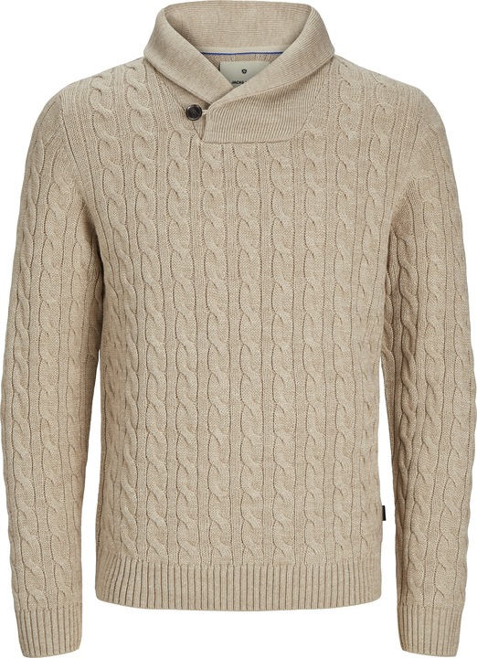 Jack & Jones Einfarbig Strickpullover Strickpullover (S)