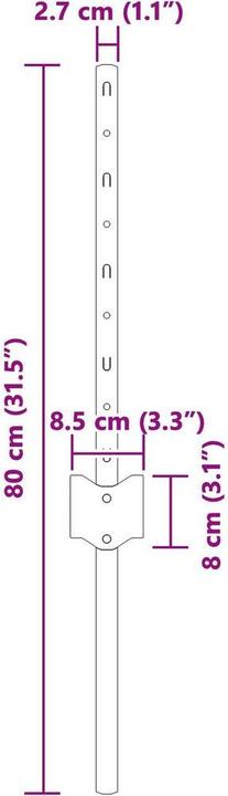Produktbild vidaXL Gartenpfosten