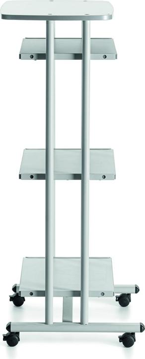 Image du produit Rocada Table PC avec roulettes grise 68,0 x 53,0 x 126,0 cm (68 x 53 x 126 cm)