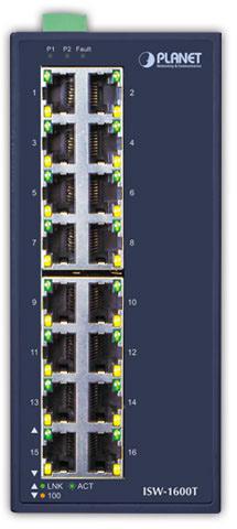 Actual product image Planet ISW-1600T Network Switch Fast Ethernet (10/100) (16 ports)