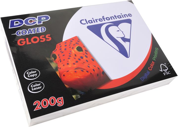 Image du produit Clairefontaine Papier pour imprimante laser DCP Coated Gloss, A4, 200 g/qm (200 g/m², A4)