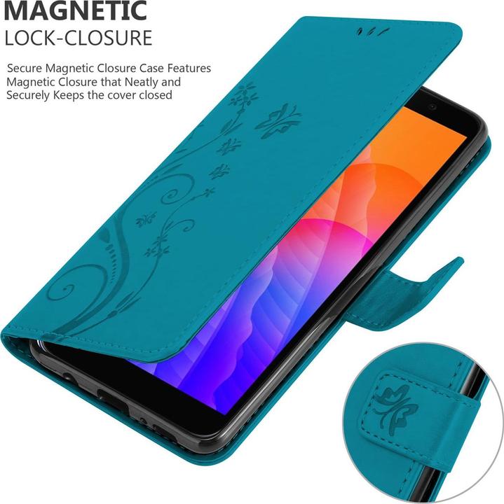 Produktbild Cadorabo Flower Book Cover (Huawei Y5p)