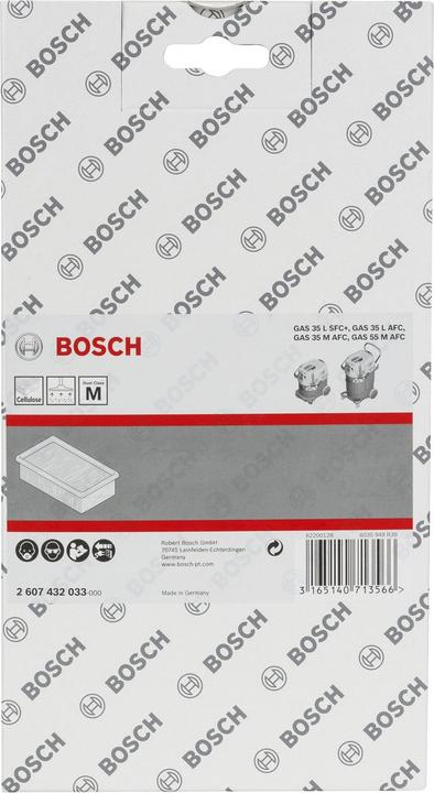Produktbild Bosch Professional Zubehör Zellulose-Flachfaltenfilter. Für Staubsauger