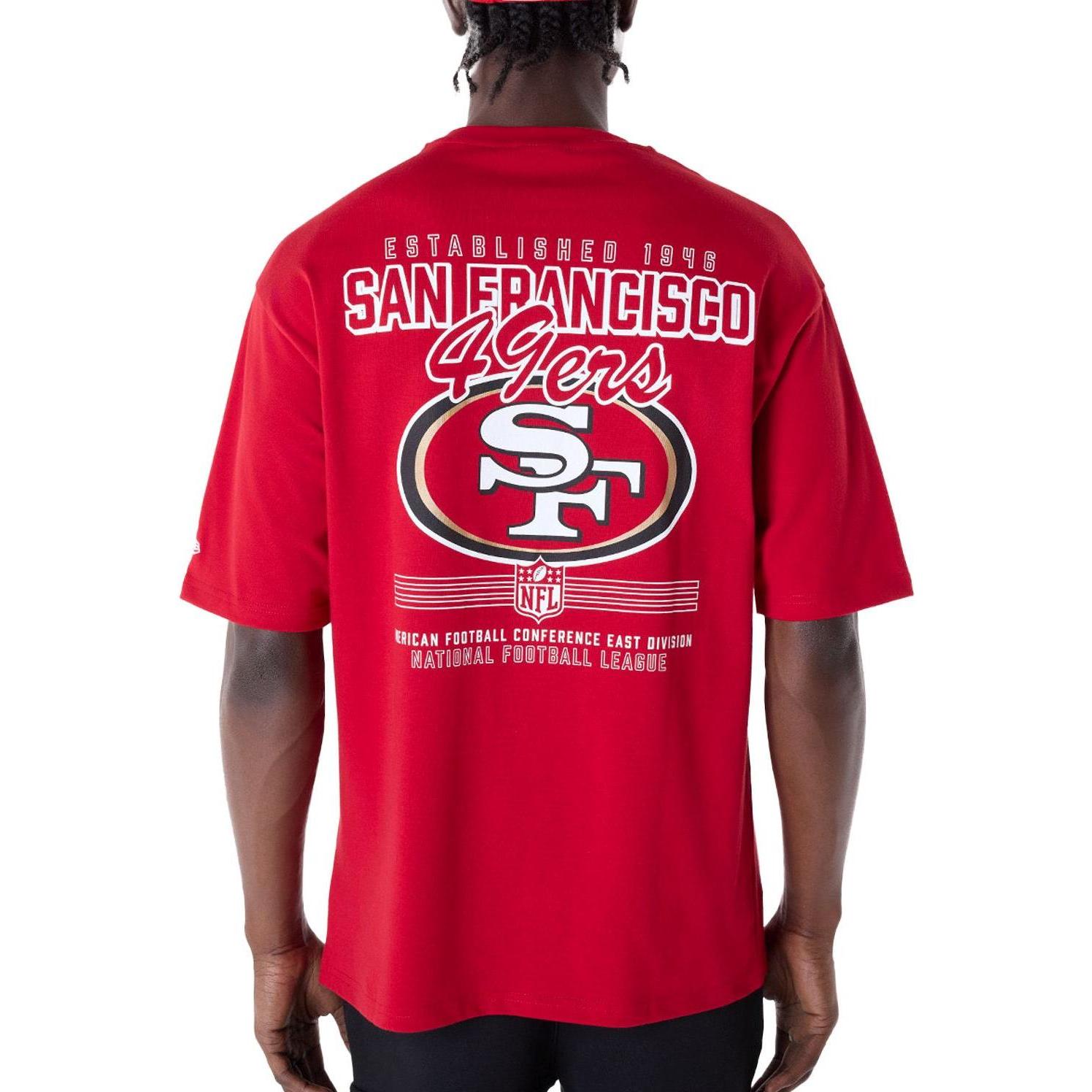 New Era, Herren, Shirt, NFL Shirt - BACKPRINT San Francisco 49ers rot - S, Rot, (S)