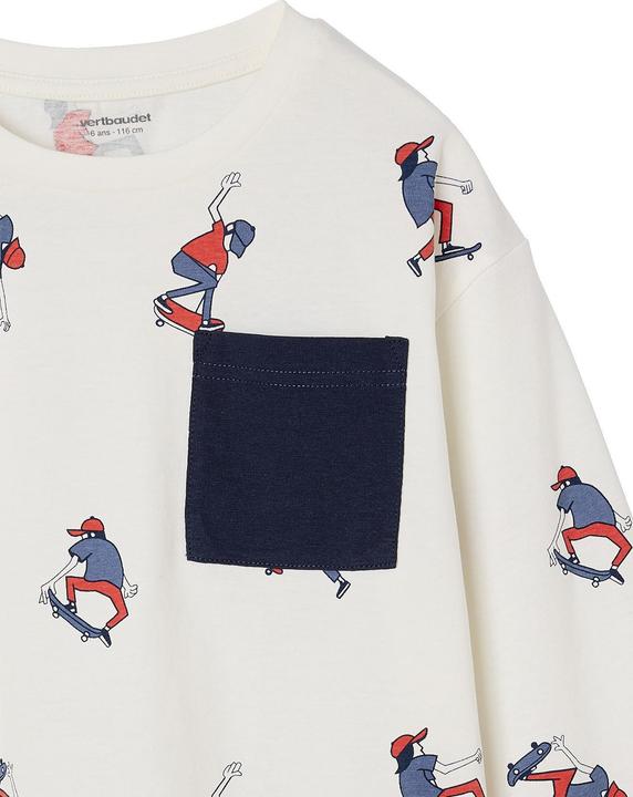Actual product image Vertbaudet Jungen Shirt HAPPY LA mit Recycling-Baumwolle (116)