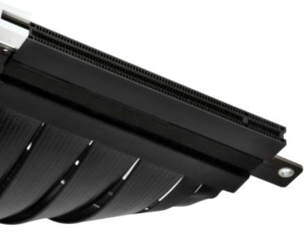 Actual product image Silverstone Riser flat cable, 22cm - black