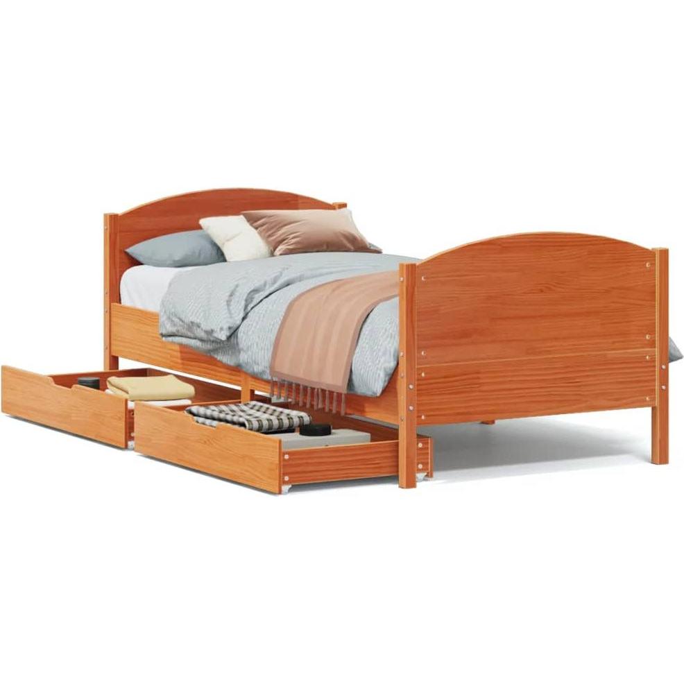 VidaXL, Bett, Bett ohne Matratze (90 x 190 cm)