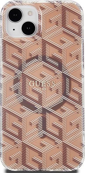 Produktbild Guess GUHMP15SHGCUSTGW iPhone 15 / 14 / 13 6.1" brązowy/brown hardcase IML GCube MagSafe (Apple iPhone 15)