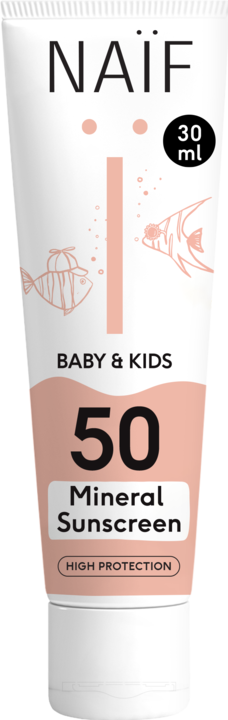 Immagine prodotto Naïf Crema solare per bambini e neonati SPF50 (Crema solare, SPF 50, 30 ml, 1 g)