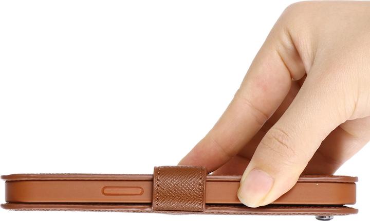 Image du produit Gebei Fourre Yaqi séries luxe en cuir véritable, porte-cartes, support vidéo (Realme 12 Pro+, Apple iPhone 12)