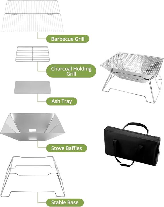 Produktbild Qwork Faltbare Feuerschale (42 cm)