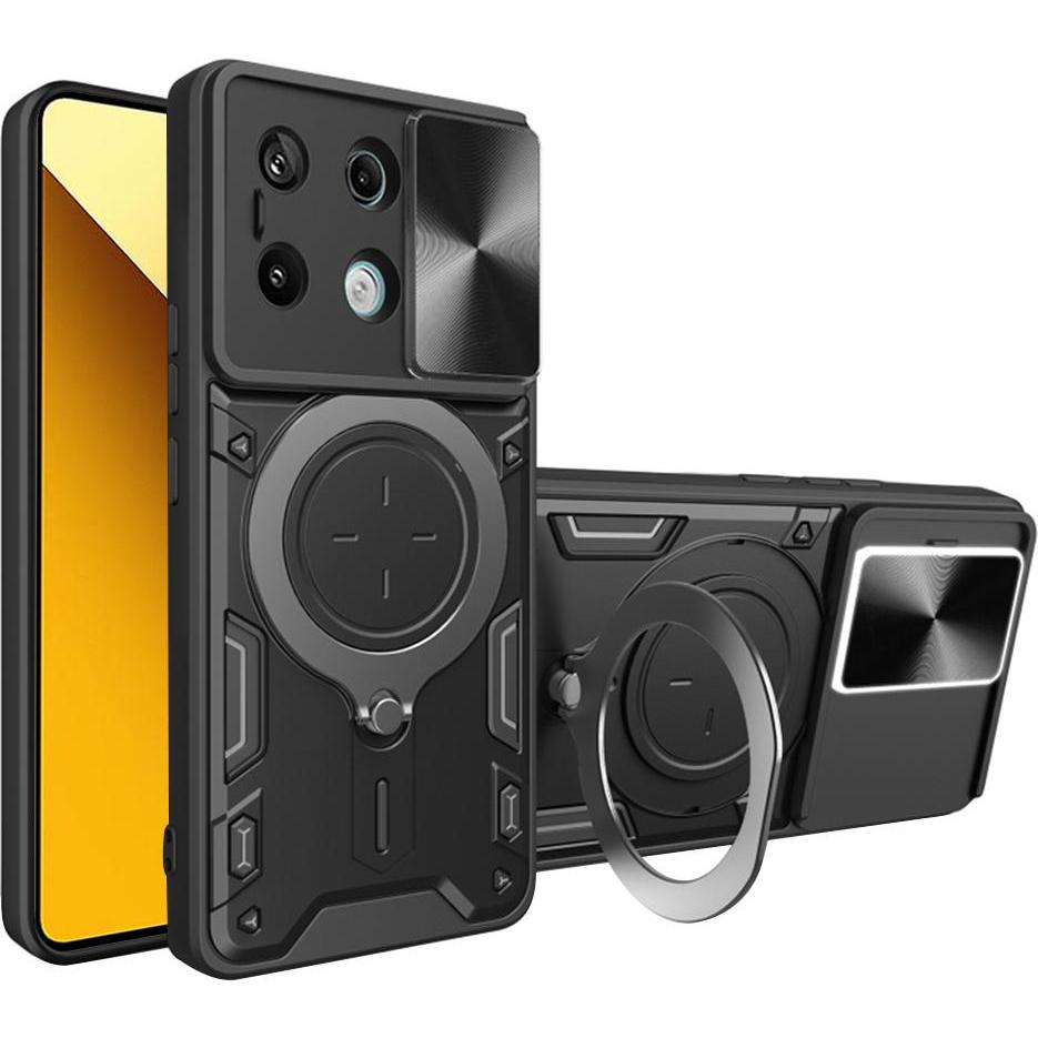 Techsuit - CamGuard Pro - Xiaomi Redmi Note 13 5G - Black (Xiaomi Redmi Note 13 5G), Cover smartphone, Nero