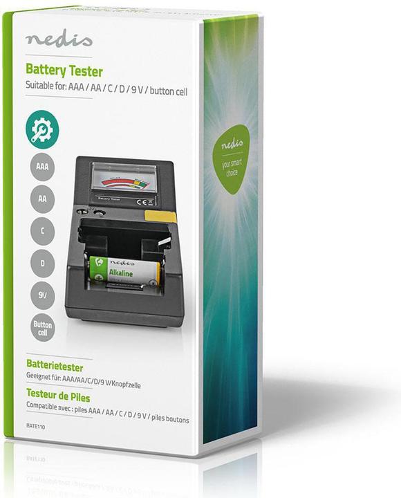 Actual product image Nedis Battery tester
