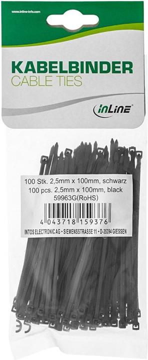 Produktbild InLine Kabelbinder (Kunststoffkabelbinder, 100 mm, 100 Stk.)