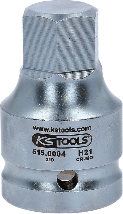 Actual product image KS Tools 3/4" power bit socket nut hexagonal socket (21 mm)