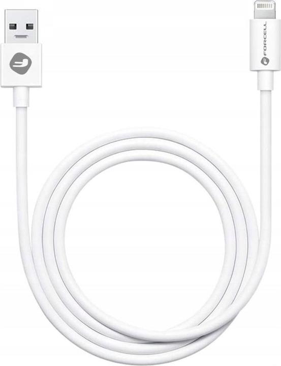 Actual product image Forcell Cable C316 cable USB A to Lightning 1A TUBE 1 m white (1 m)