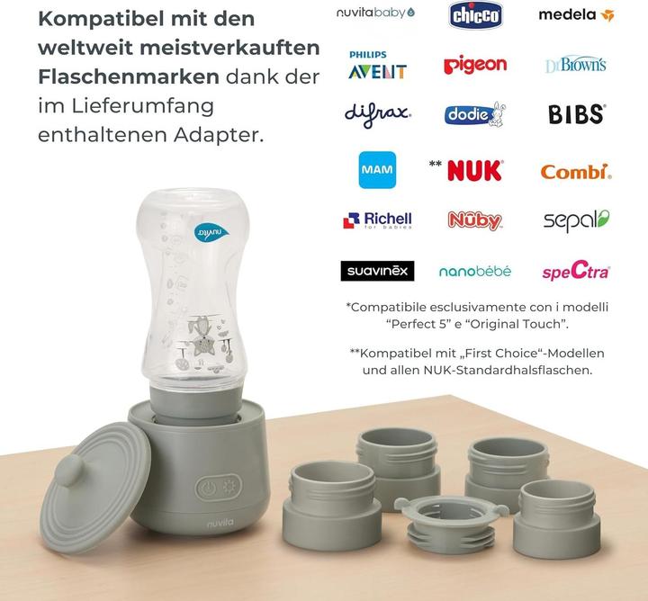 Immagine prodotto Nuvita chauffe-biberon nomade ricaricabile incl. 6 adattatori