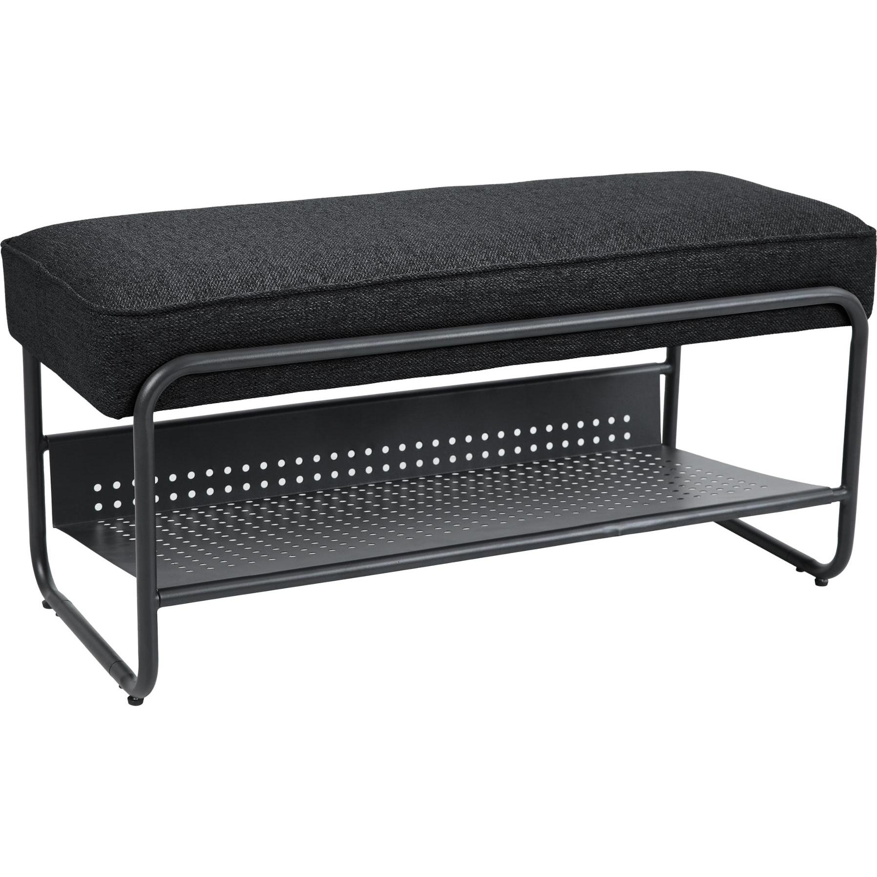 Thumbnail - En.Casa, Schuhschrank, Schuhbank Lillehammer 90x37x42 cm Schwarz