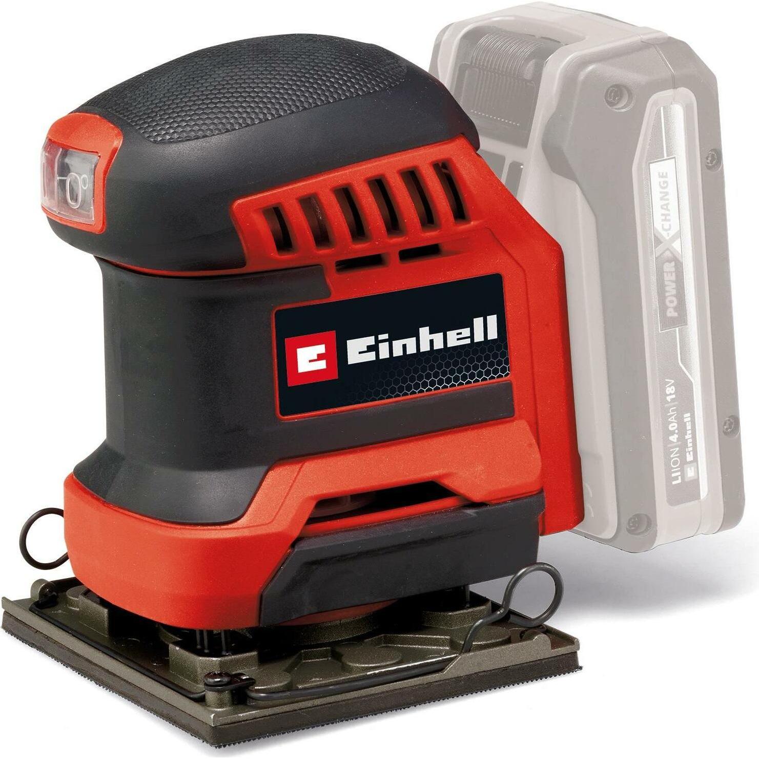 Einhell, Schleifmaschine + Poliermaschine, Akku-Faustschleifer TE-OIS 18/113 Li - Solo (Schwingschleifer)