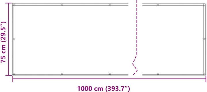 Actual product image vidaXL Balkonsichtschutz (1000 cm)