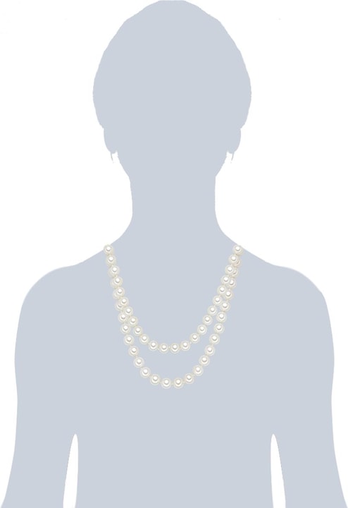Produktbild Lulu & Jane Damen Muschelkernperle weiss 120,0 cm - 29167 (Muschelkernperle, 120 cm)