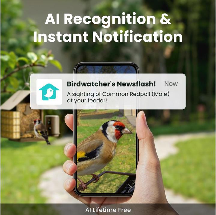 Immagine prodotto Birdfy Distributore di cibo con telecamera