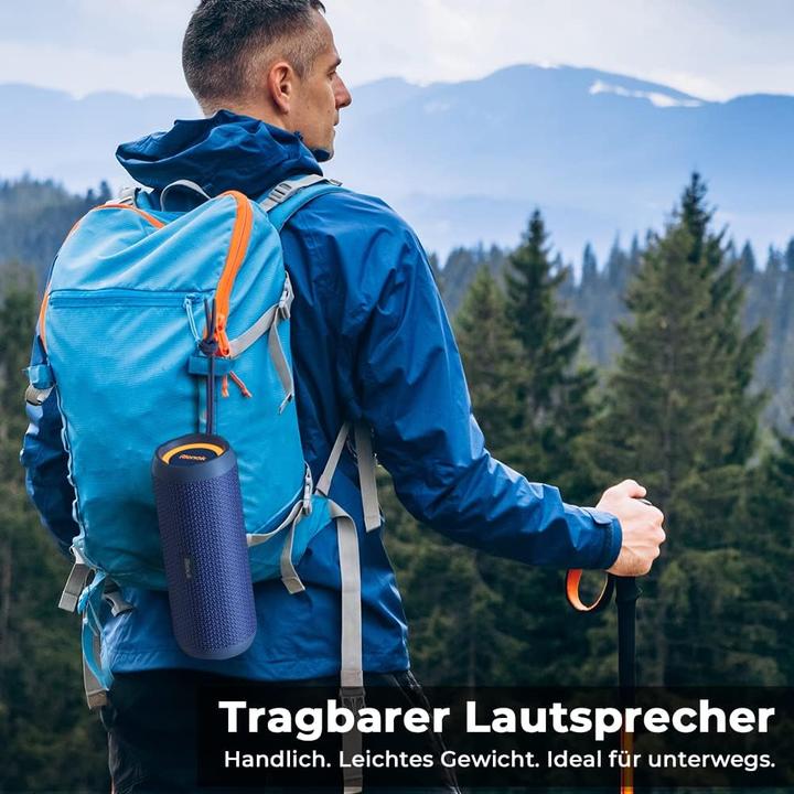 Produktbild Rienok Wasserdichter Bluetooth Lautsprecher mit Licht (30 h)