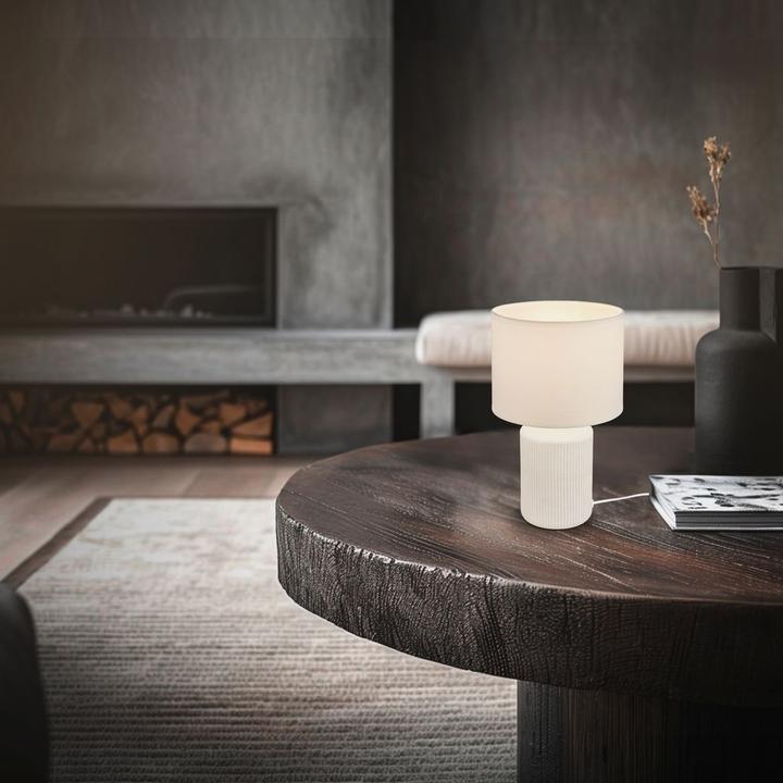 Actual product image Briloner INO ceramic table lamp, white, excl. 1x E27 max. 10W (E27)