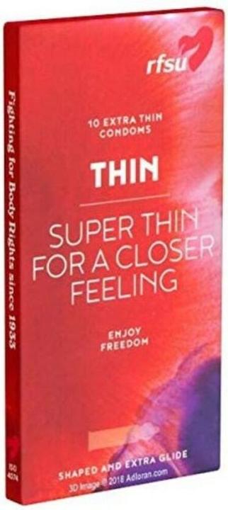 Produktbild rfsu Thin» (Super thin for a closer feeling) 10 extra dünne Kondome für besondere Gefühlsintensität (10 Stk.)