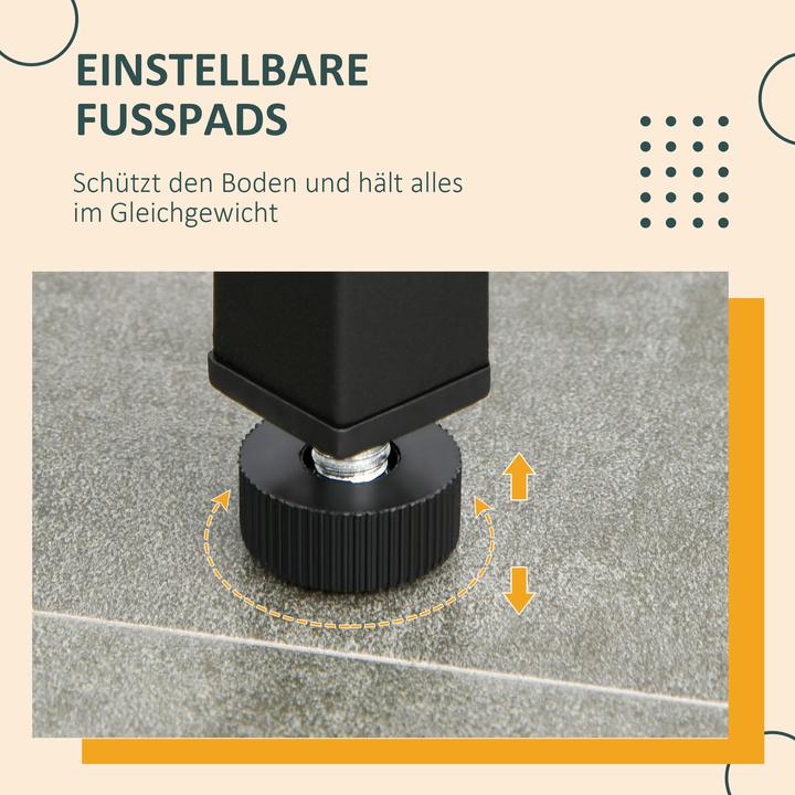 Image du produit Homcom Ensemble table de bar et 2 tabourets de bar (109 x 60 x 100 cm)