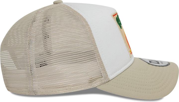 Produktbild New Era A-Frame Mesh Trucker Cap - California Patch Beige (One Size)