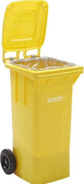 Actual product image eurokraft pro Large plastic waste garbage can, according to DIN EN 840 (240 l)