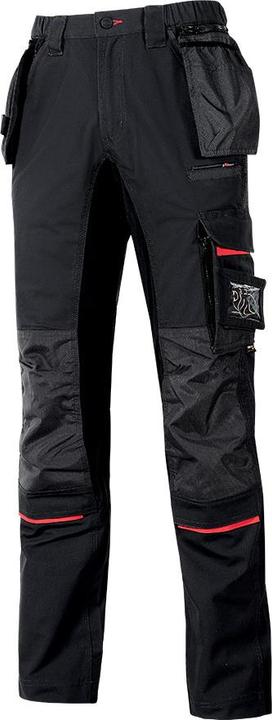 Actual product image U-Power U Supremacy trousers Race size 46 black/carbon 65 % PES / 35 % cotton (46)