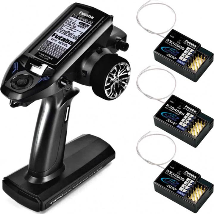 Image du produit Futaba T4PM Plus T-FHSS + 3x R334S récepteur CAr émetteur en solde SVR!