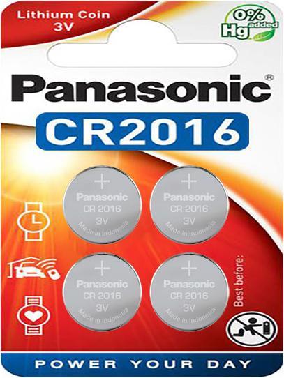 Image du produit Panasonic Lithium Power CR2016 (4 pcs, CR2016, 165 mAh)