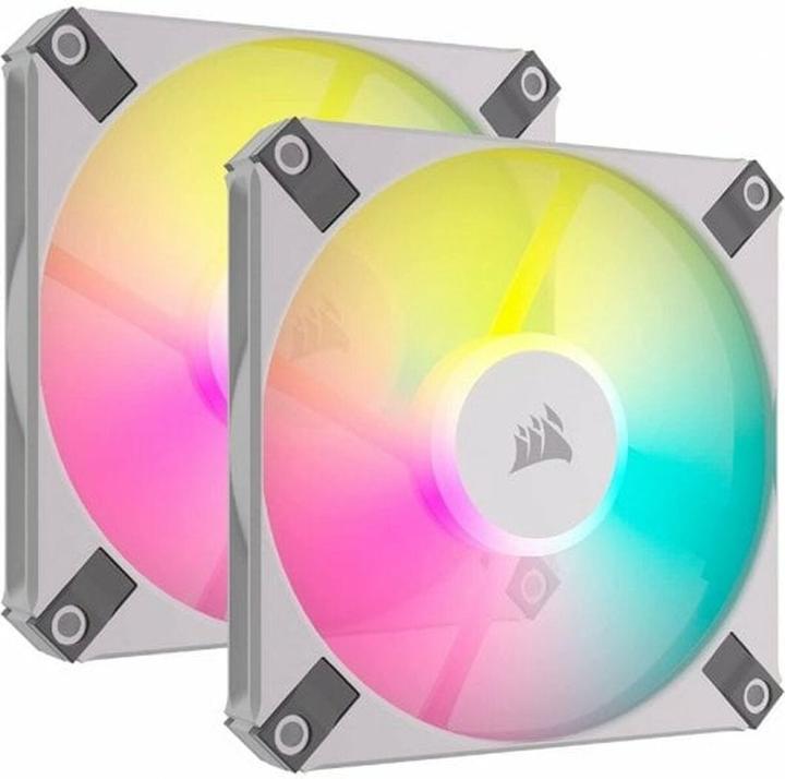 Image du produit Corsair iCUE AF120 RGB Slim 2er wh 120mm CO-9050165-WW (120 mm, 2x)