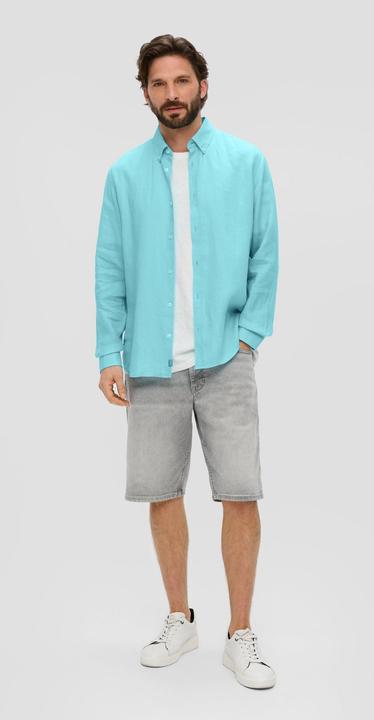 Image du produit S.Oliver Hemd Leinenhemd mit Button-Down-Kragen (3XL)