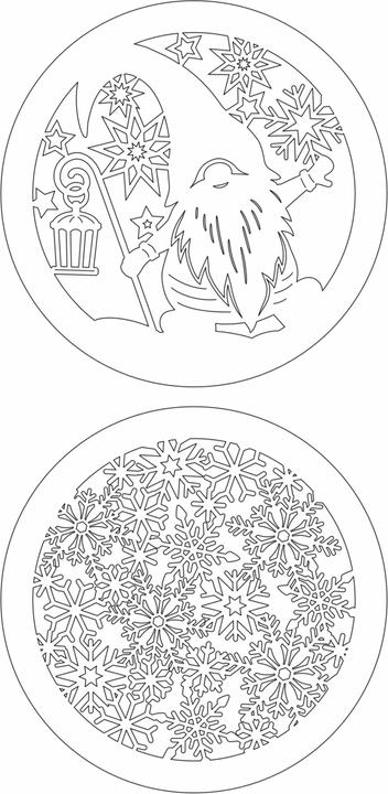 Actual product image Ursus Craft set Light boxes Snowflake LED 2 pieces