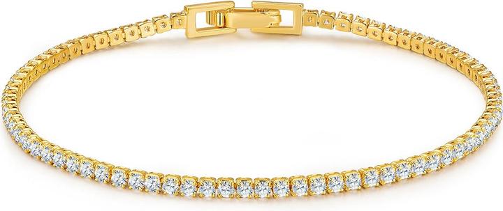 Image du produit Glanzstücke München Femmes argent sterling zirconium or jaune - 34410 (19 cm, Argent 925)