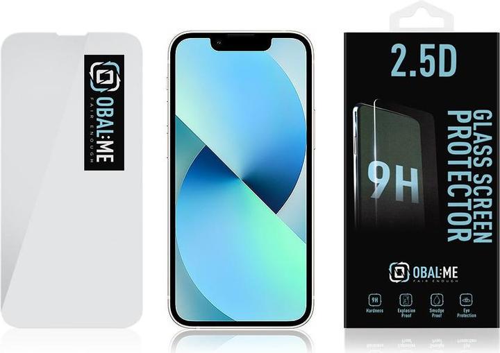 Actual product image Obal:Me 2.5D Glass Screen Protector for Apple iPhone 13 mini Clear (1 pcs., Apple iPhone 13 mini)