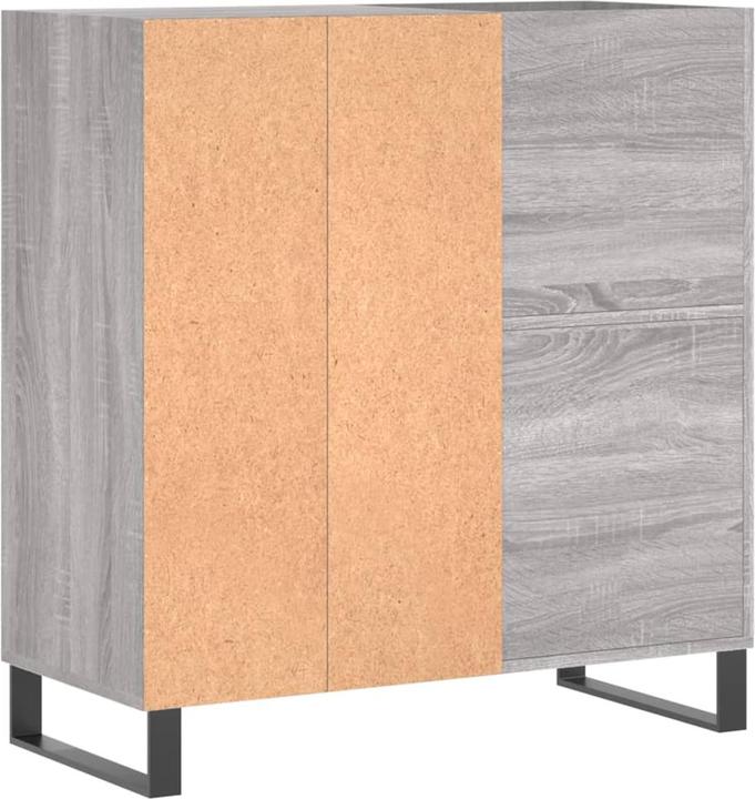 Image du produit vidaXL Plattenschrank Grau Sonoma 84,5x38x89 cm Holzwerkstoff
