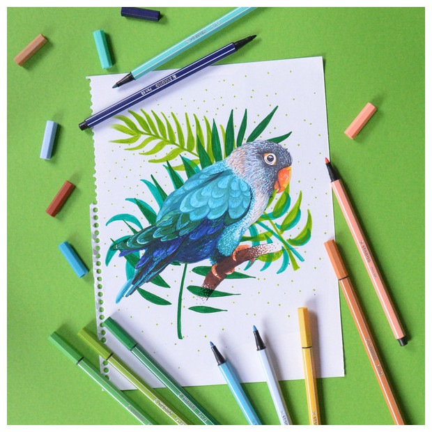 Produktbild STABILO Fasermaler Pen (Mehrfarbig, 24 x)