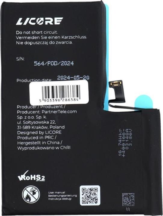 Produktbild Licore Battery battery for IPHONE 14 Pro Max 4323 mAh