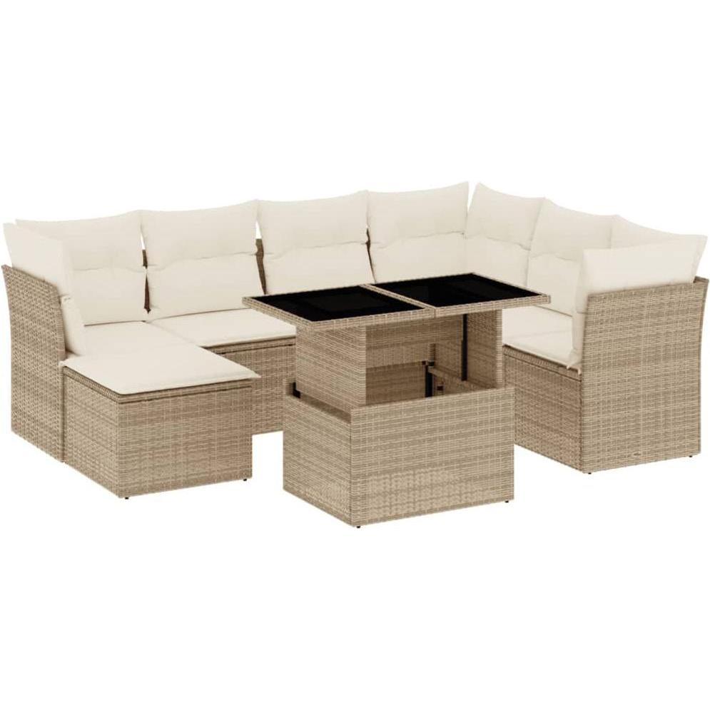 VidaXL, Gartenlounge, 10-tlg. Garten-Lounge-Set mit Kissen