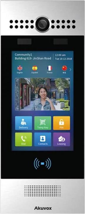 Image du produit Akuvox TFE vidéo R29C Main Body, reconnaissance faciale, Android, noir