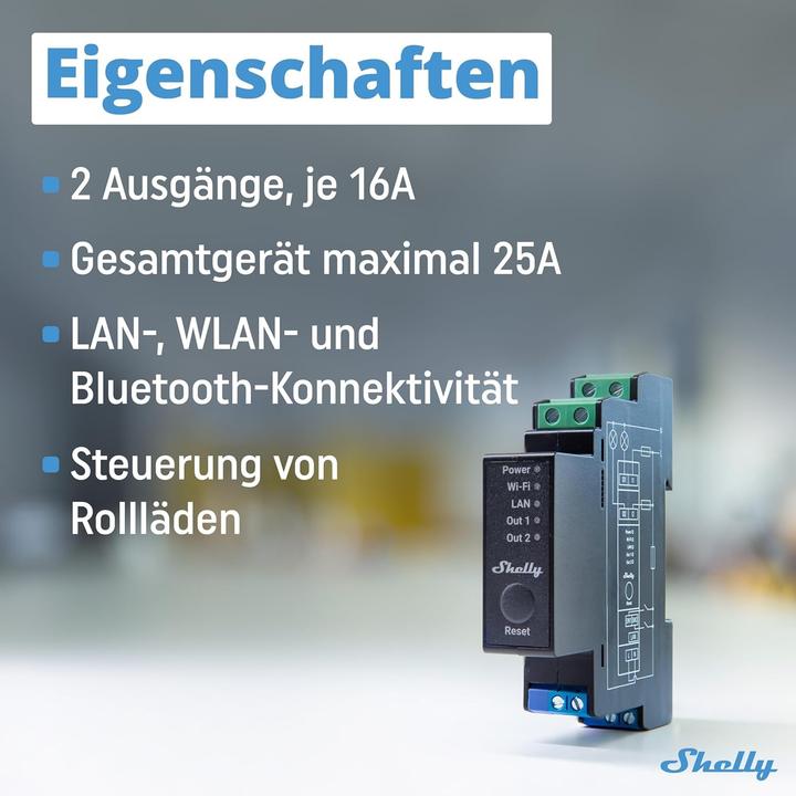 Immagine prodotto Shelly Pro 2PM