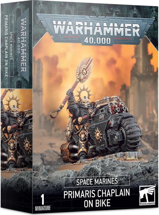Actual product image Games Workshop Space Marines - Primaris Chaplain on Bike (Plastic)