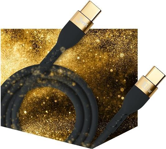 Produktbild 3MK HyperSilicone Cable USB-C/USB-C kabel 2m 100W Czarny/Black (2 m, USB 2.0, 100 W)