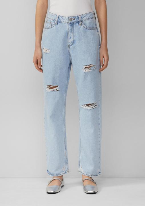 Produktbild S.Oliver Jeans-Hose Ankle-Jeans Tizie / Slim Fit / High Rise / Tapered Leg / Destroyed Details (W25/L32)