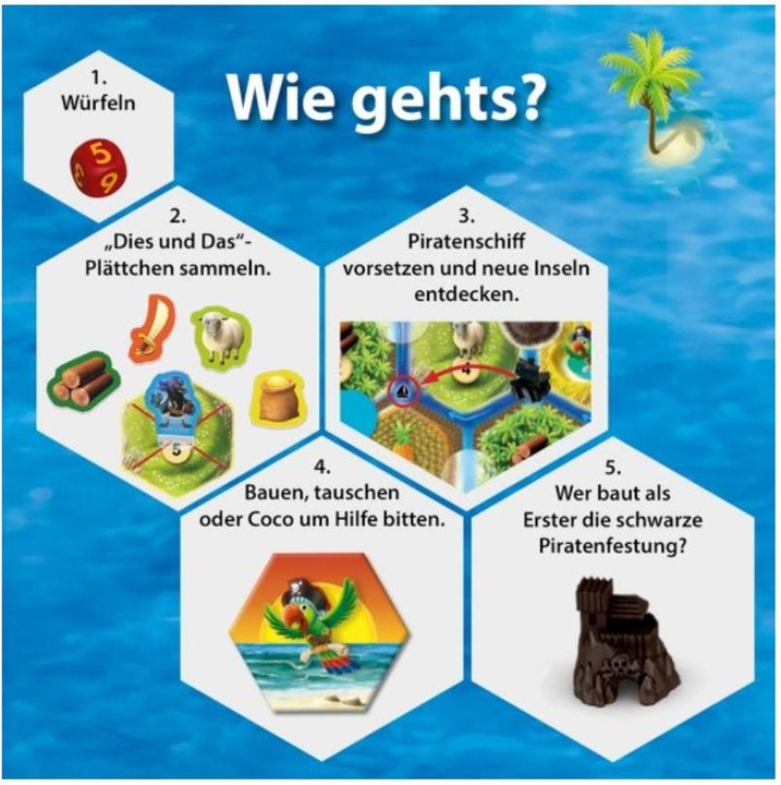 Actual product image Kosmos Catan Junior Take-Along Game (German)